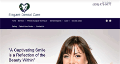 Desktop Screenshot of elegantdentalcare.com